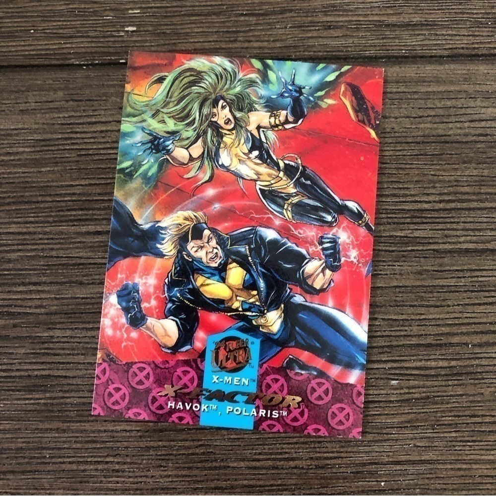 X-men ’94 Fleer Ultra trading card: X-Factor: Havok, Polaris #119